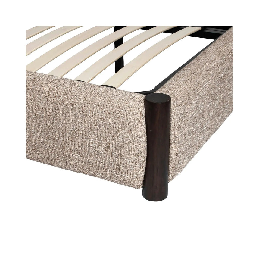Bett Citadel in sand tweed für Matratzen im Format 160x200, ohne Matratze, 204x225x125 cm von Richmond Interiors – Bild 6