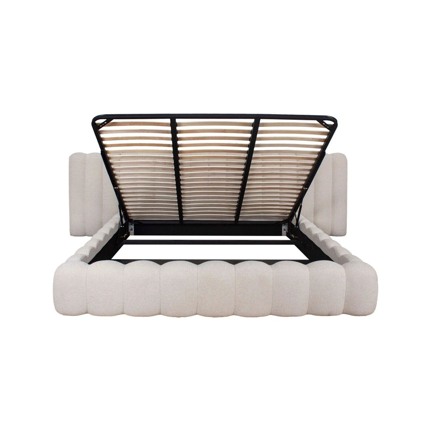 Bett Cupidon mit Stauraum in cream fancy für Matratzen 180x210 cm, ohne Matratze, 328x245x105 cm von Richmond Interiors – Bild 6