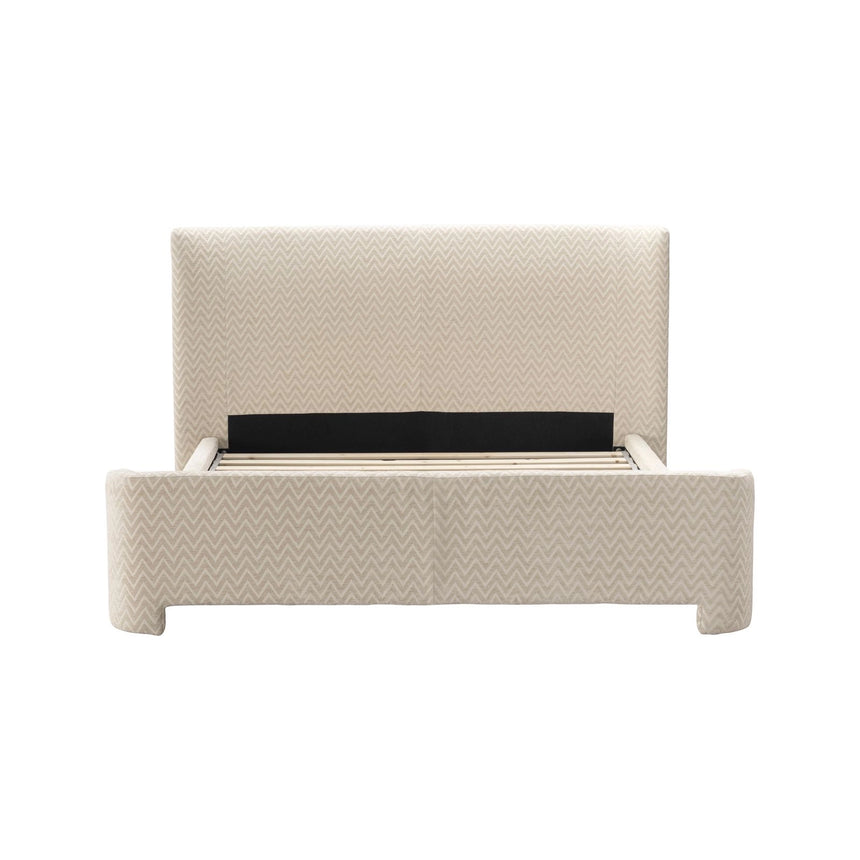 Bett Divana in beige chevron für Matratzen im Format 160x200 von Richmond Interiors – Bild 4
