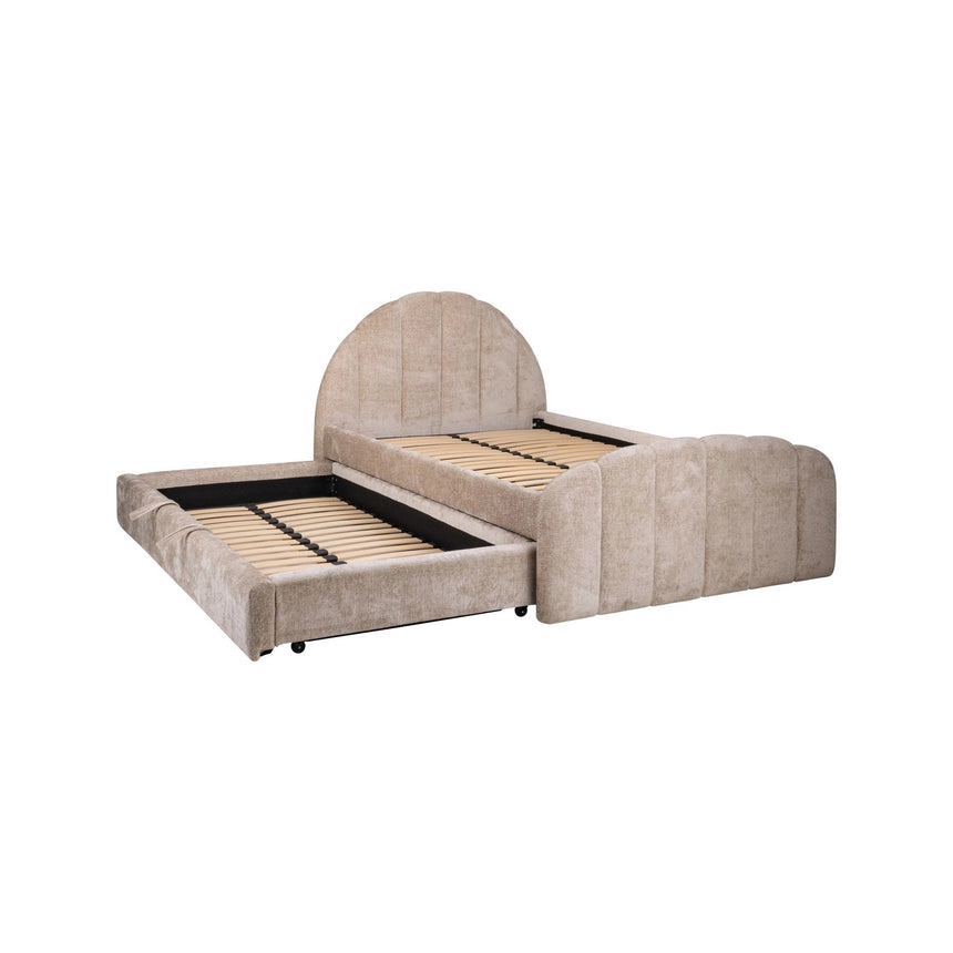 Bett Pixie 120x200 cm mit Ausziehbett in clay chenille, 138x220x110 cm von Richmond Interiors – Bild 3