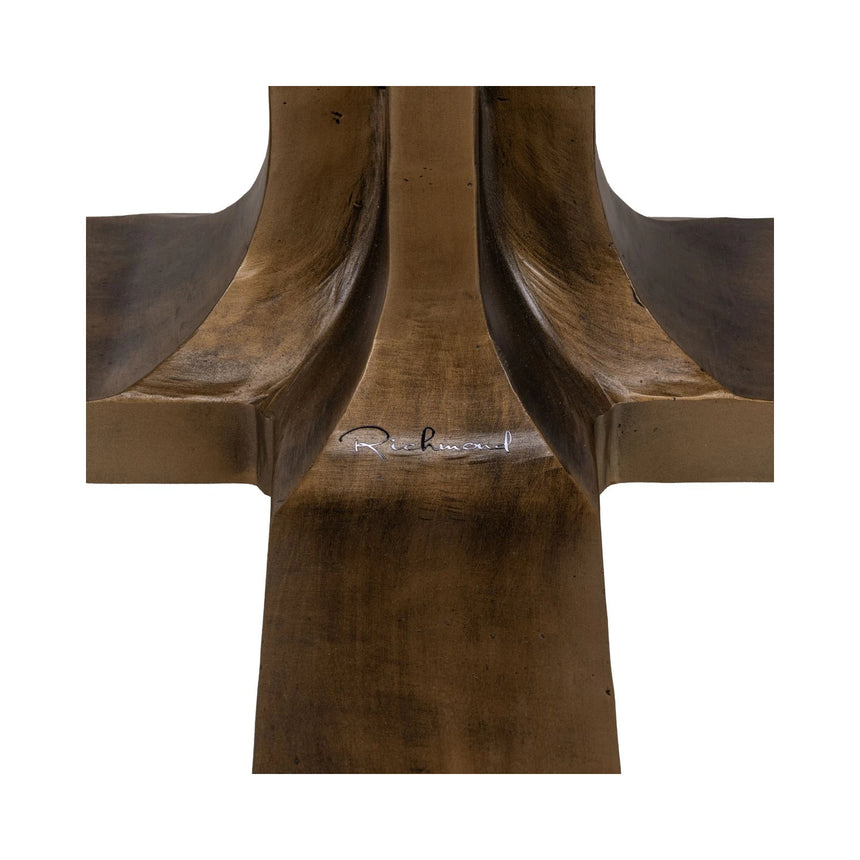 Bistrotisch Revelin aus Metall und Mangoholz in dunkelbraun, 75x75x77 cm von Richmond Interiors – Bild 4