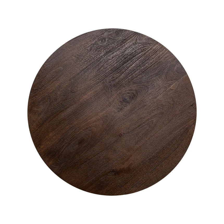 Bistrotisch Revelin aus Metall und Mangoholz in dunkelbraun, 75x75x77 cm von Richmond Interiors – Bild 6
