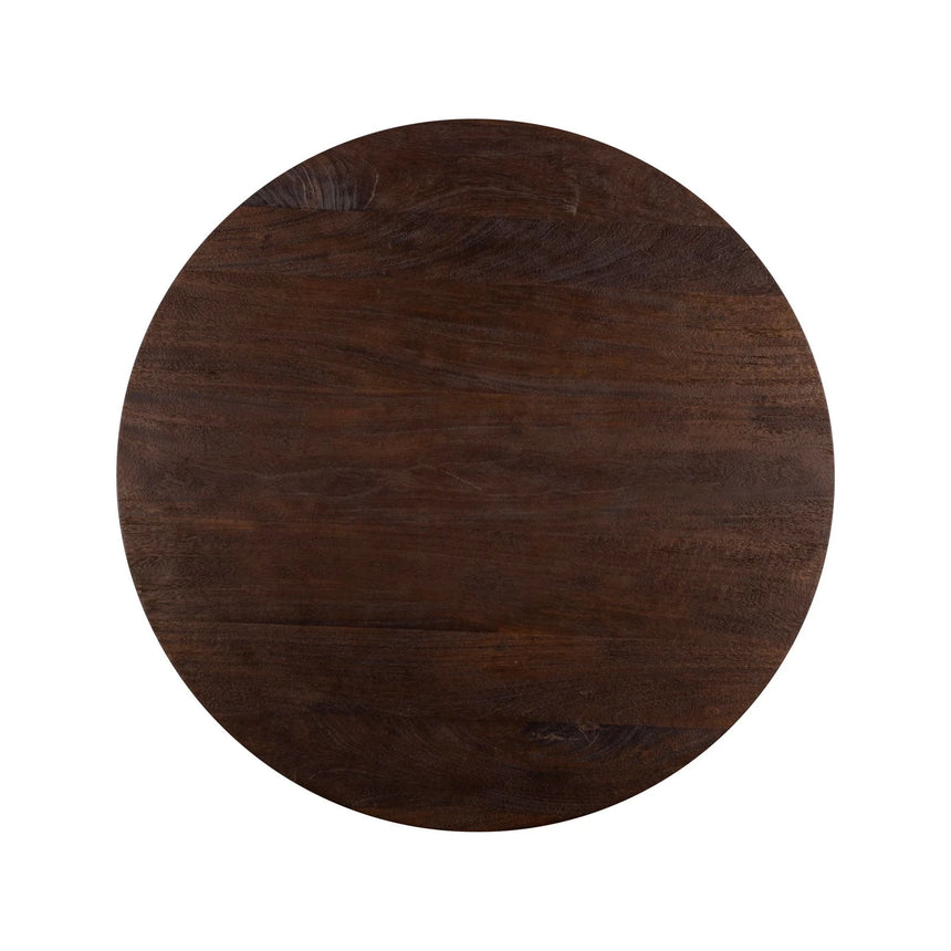 Bistrotisch Willow aus Mangoholz in dunkelbraun, 80x80x76 cm von Richmond Interiors – Bild 2