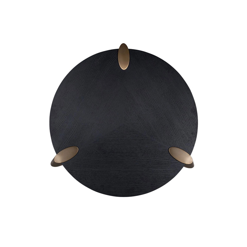 Couchtisch Alexander Jones (Brody) aus Eichenfurnier in gold/schwarz (Set of 2), 122x122x42 cm von Richmond Interiors – Produktbild 3