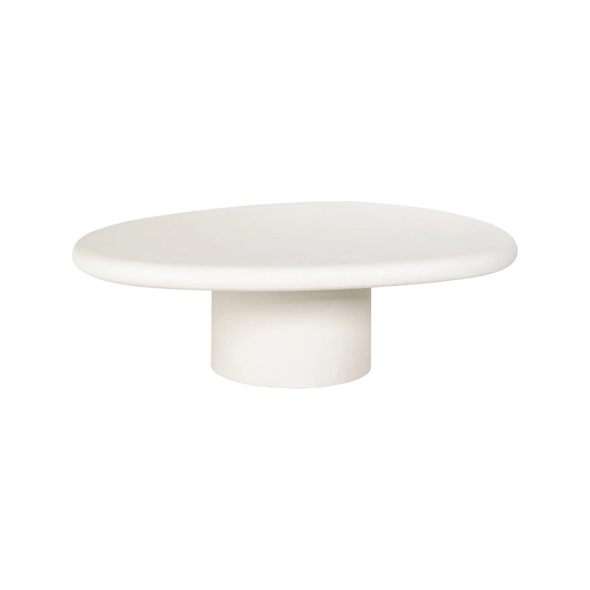 Couchtisch Bloomstone in weiß, 110x90x35 cm von Richmond Interiors – Produktbild 1