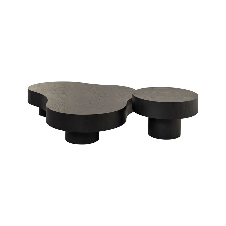 Couchtisch Bogor aus Eichenfurnier in dark coffee 2er-Set, 143x95x30 cm von Richmond Interiors – Produktbild 3