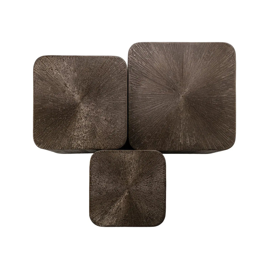 Couchtisch Cubes im 3er-Set in brunzae, 65x65x29 cm von Richmond Interiors – Bild 4