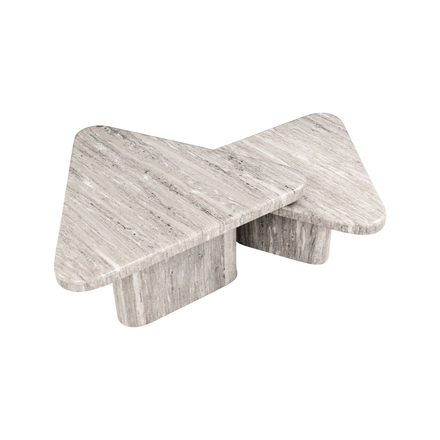 Couchtisch Dwayne aus Morchana-Marmor in beige 2er-Set von Richmond Interiors – Bild 2