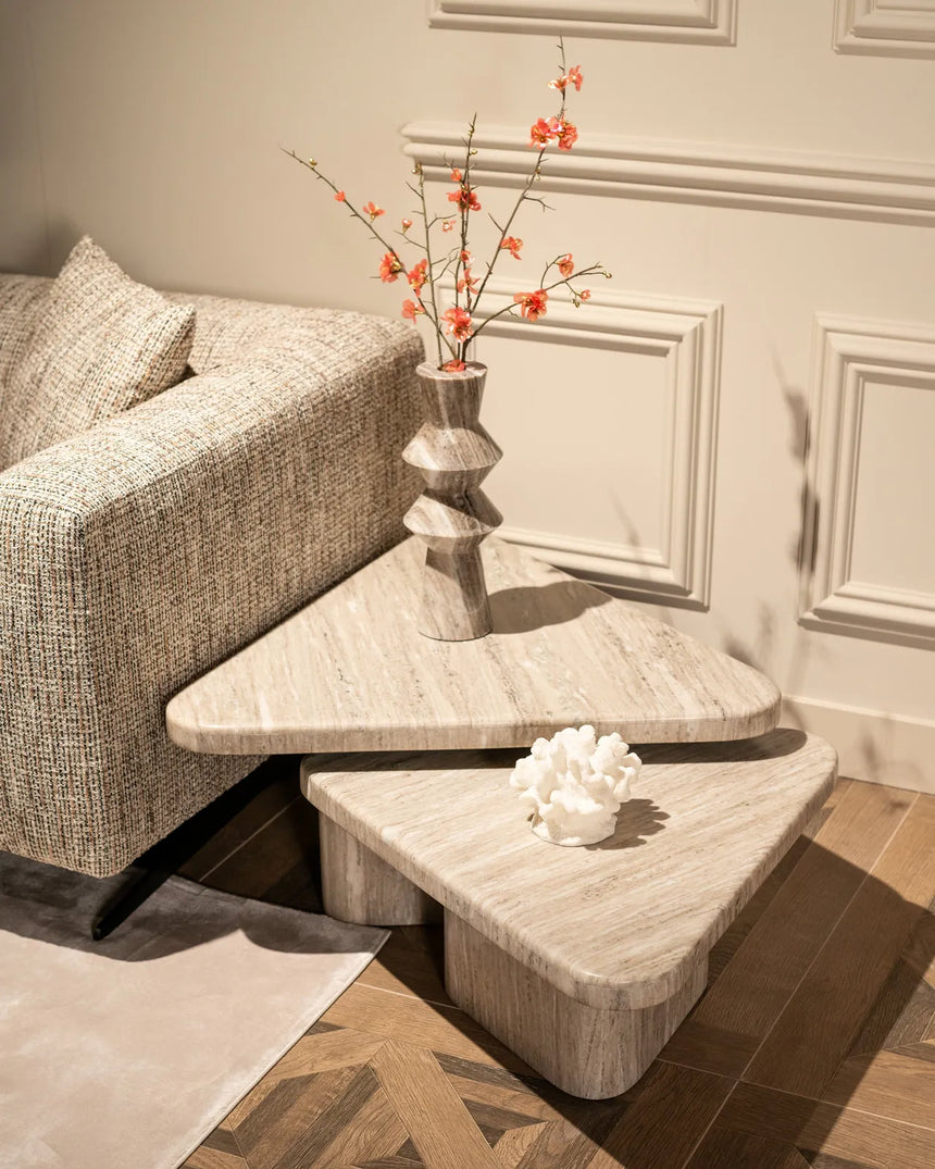 Couchtisch Dwayne aus Morchana-Marmor in beige 2er-Set von Richmond Interiors – Bild 7