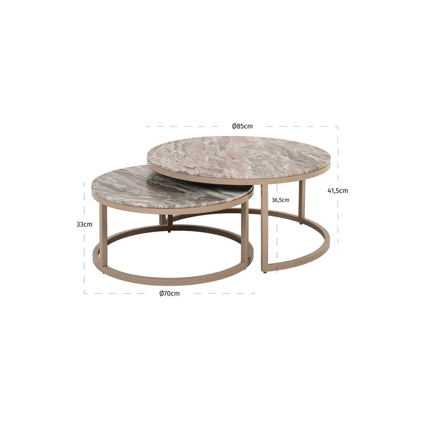 Couchtisch Fairfax clay (Set of 2) von Richmond Interiors – Produktbild 7