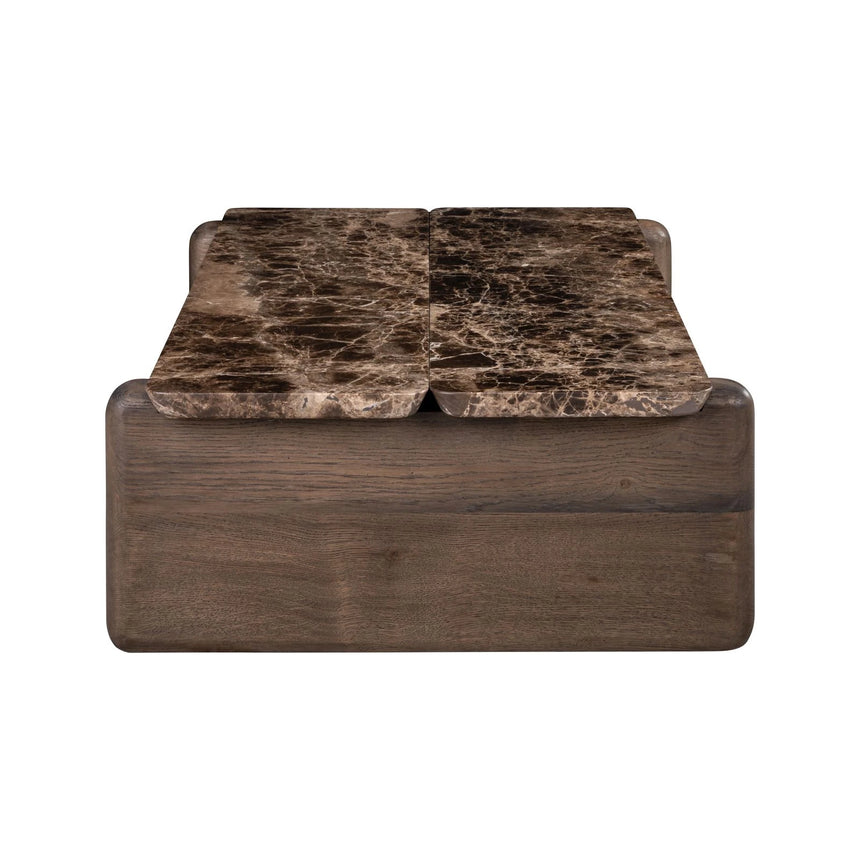 Couchtisch Lagrasse mit Emperador-Marmor in dunkelbraun, 120x70x30 cm von Richmond Interiors – Bild 3