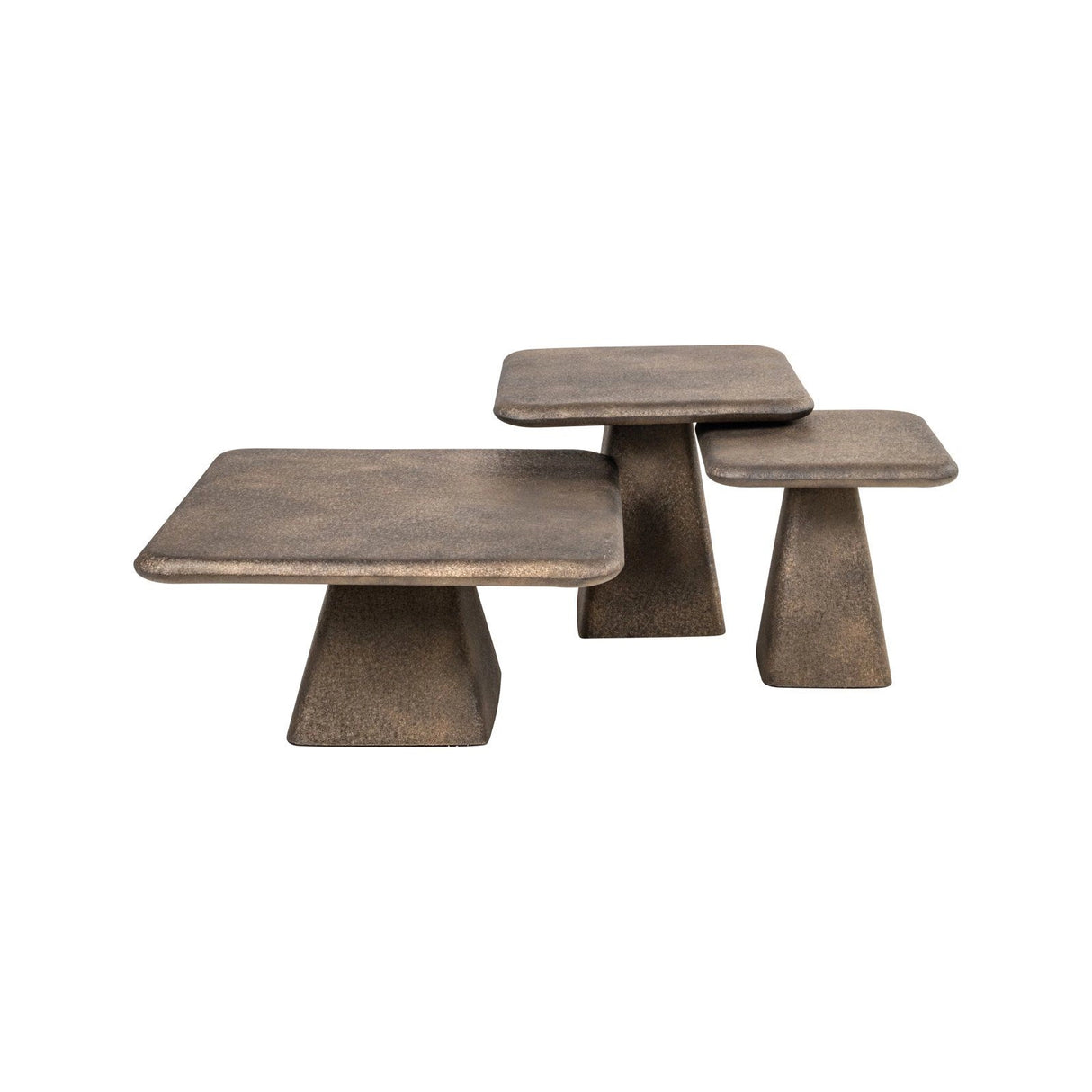 Couchtisch Marlie in brass antik 3er-Set von Richmond Interiors – Produktbild 2