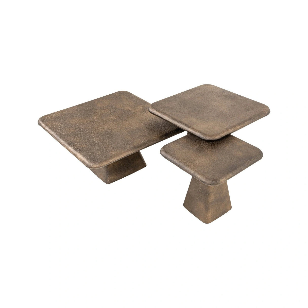 Couchtisch Marlie in brass antik 3er-Set von Richmond Interiors – Produktbild 3