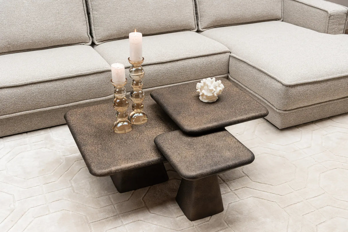 Couchtisch Marlie in brass antik 3er-Set von Richmond Interiors – Produktbild 7