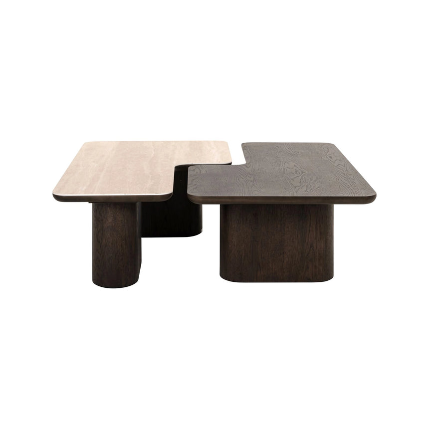 Couchtisch Nando aus Eichenfurnier in braun 2er-Set von Richmond Interiors – Produktbild 9