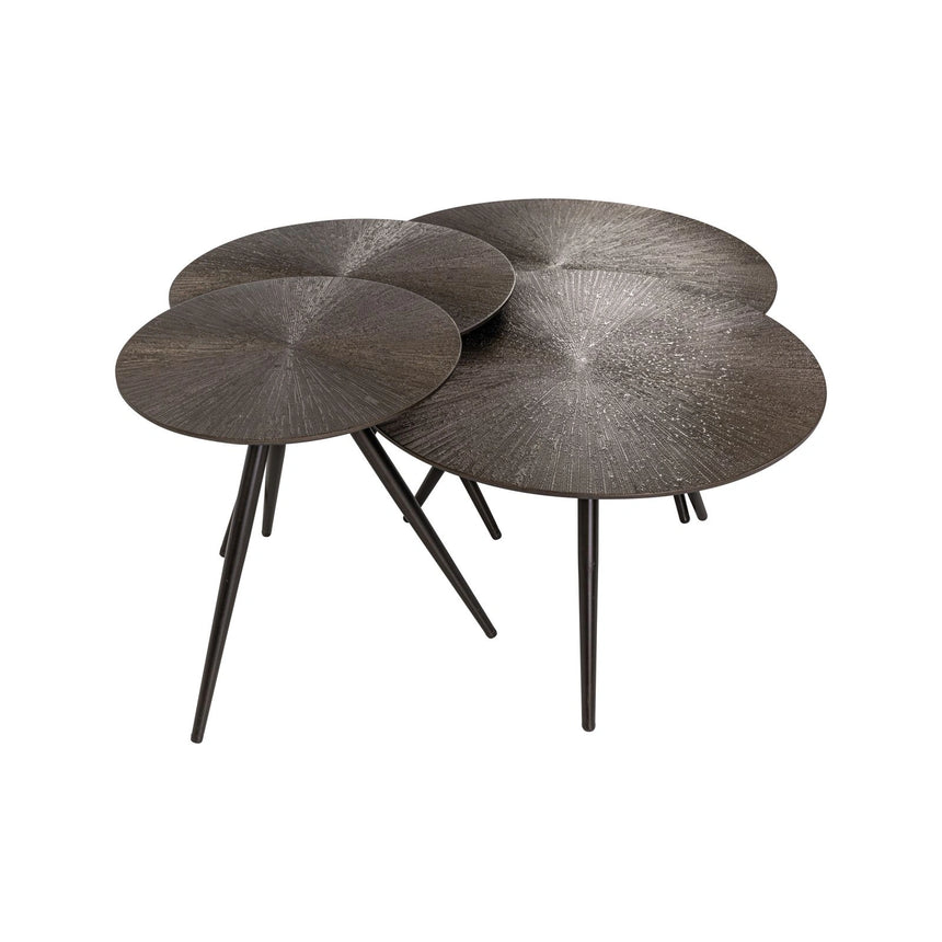 Couchtisch Quadra im 4er-Set in brunzae, 70x70x34 cm von Richmond Interiors – Bild 2