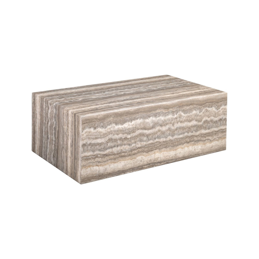 Couchtisch als Sofaelement Dulce mit Marmor Guangxi White in grau, 100x60 cm von Richmond Interiors – Bild 1