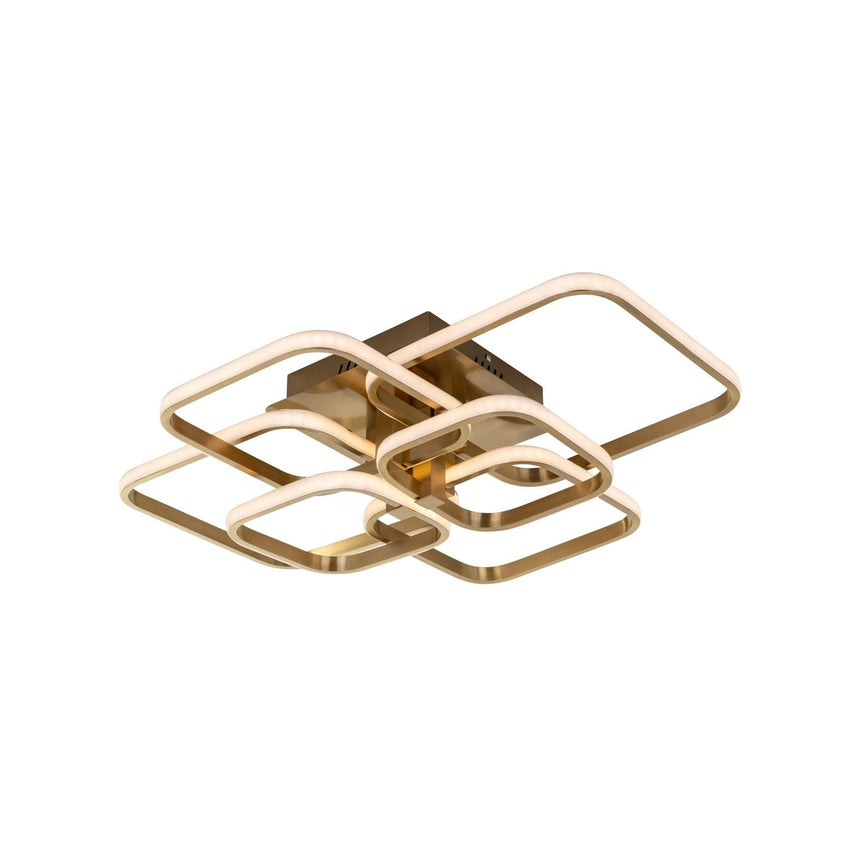 Deckenleuchte Cailey in brushed gold aus Aluminium und Eisen, 69x57x15,5 cm von Richmond Interiors – Produktbild 1