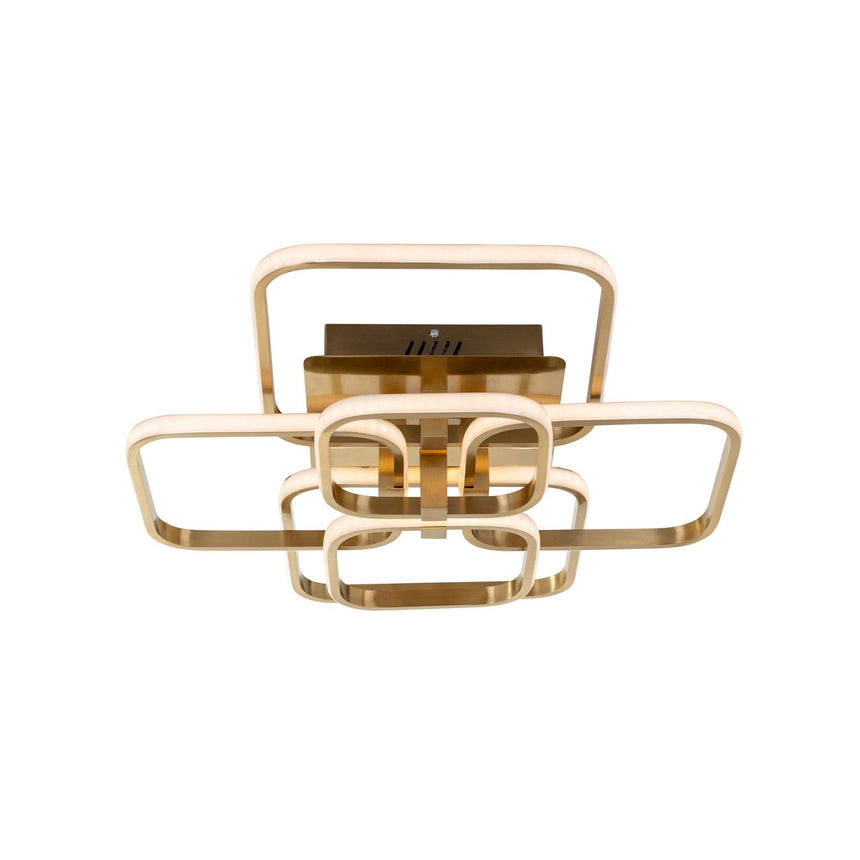 Deckenleuchte Cailey in brushed gold aus Aluminium und Eisen, 69x57x15,5 cm von Richmond Interiors – Produktbild 2