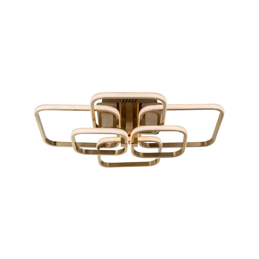 Deckenleuchte Cailey in brushed gold aus Aluminium und Eisen, 69x57x15,5 cm von Richmond Interiors – Produktbild 4