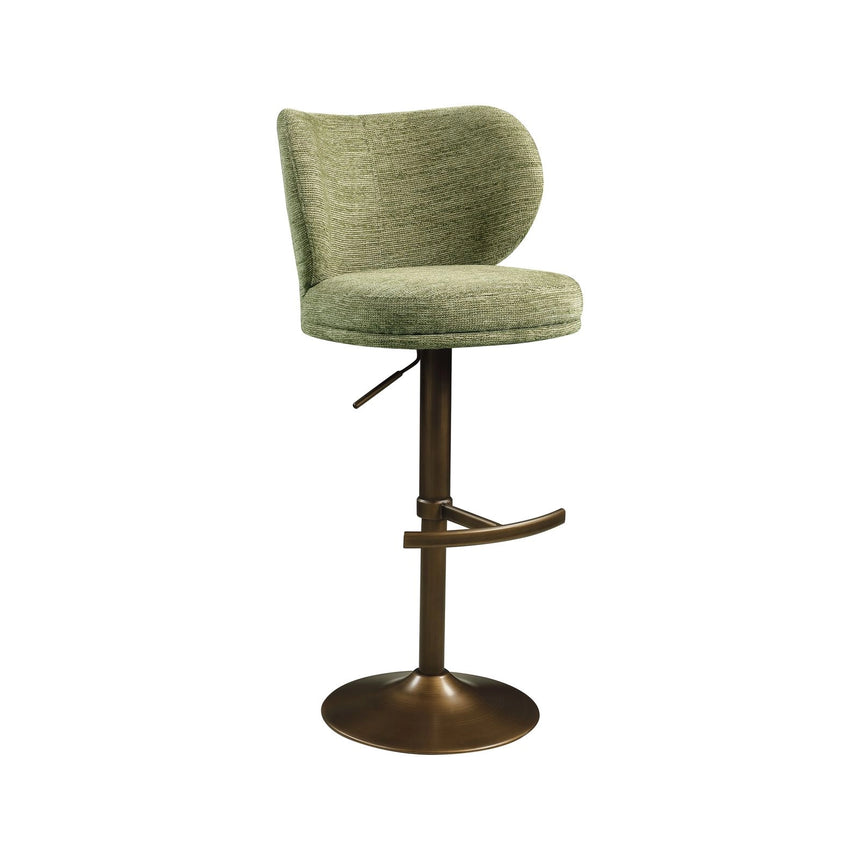 Drehbarer Barhocker Amely in pistache softweave, 55x57x116 cm von Richmond Interiors – Bild 2