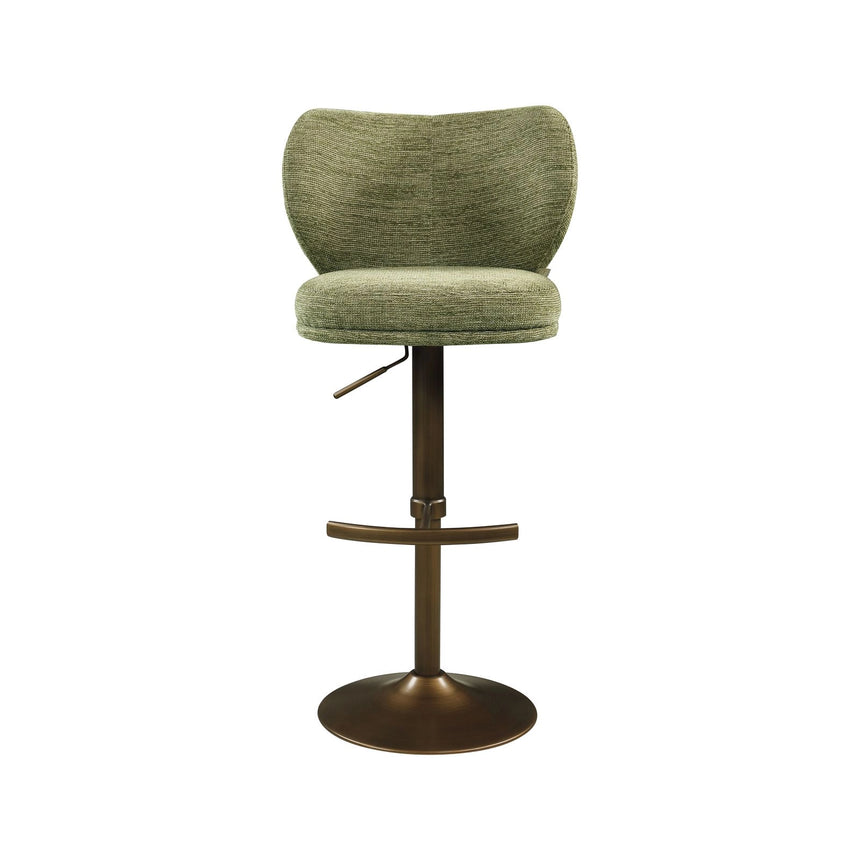 Drehbarer Barhocker Amely in pistache softweave, 55x57x116 cm von Richmond Interiors – Bild 4