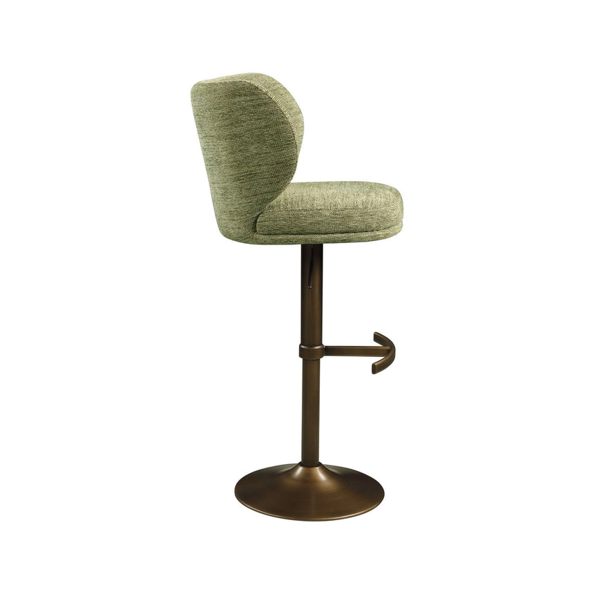 Drehbarer Barhocker Amely in pistache softweave, 55x57x116 cm von Richmond Interiors – Bild 5