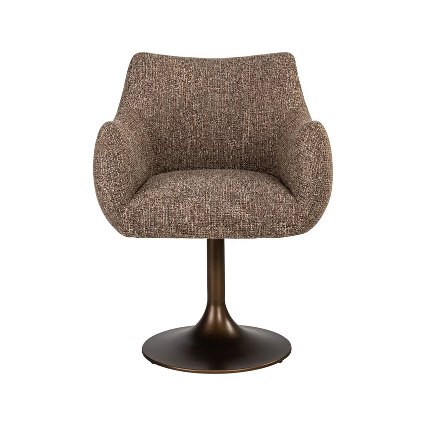 Drehbarer Essstuhl Aldo in brown tweed von Richmond Interiors – Bild 3