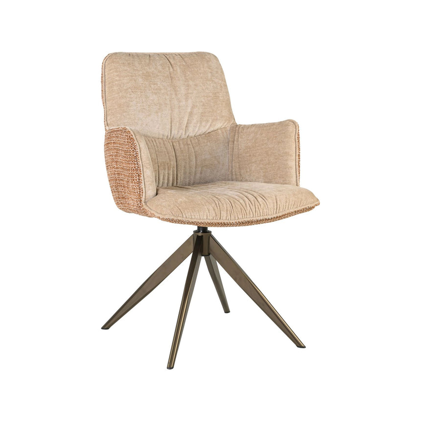Drehbarer Essstuhl Chase in ginger jacquard von Richmond Interiors – Bild 2