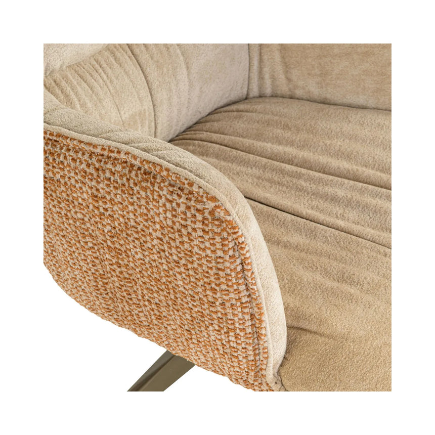 Drehbarer Essstuhl Chase in ginger jacquard von Richmond Interiors – Bild 9