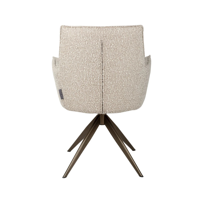 Drehbarer Essstuhl Dakota mit Armlehnen in natural chunky, 59x62x88 cm von Richmond Interiors – Bild 5