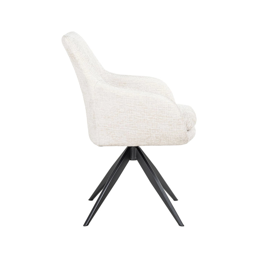 Drehbarer Essstuhl Lisonne in cream fusion von Richmond Interiors – Bild 3