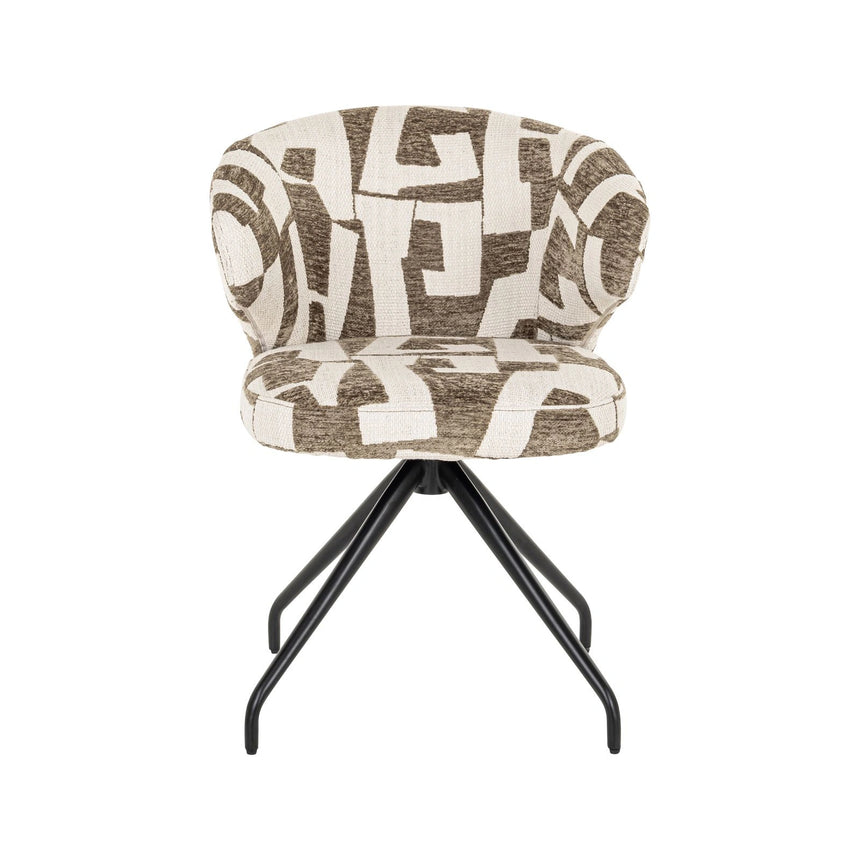 Drehbarer Essstuhl Milly in moss graffic von Richmond Interiors – Bild 6