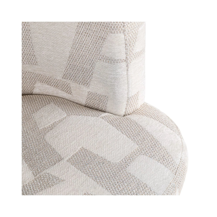 Drehbarer Essstuhl Rochenne auf Rollen in beige graffic von Richmond Interiors – Bild 7