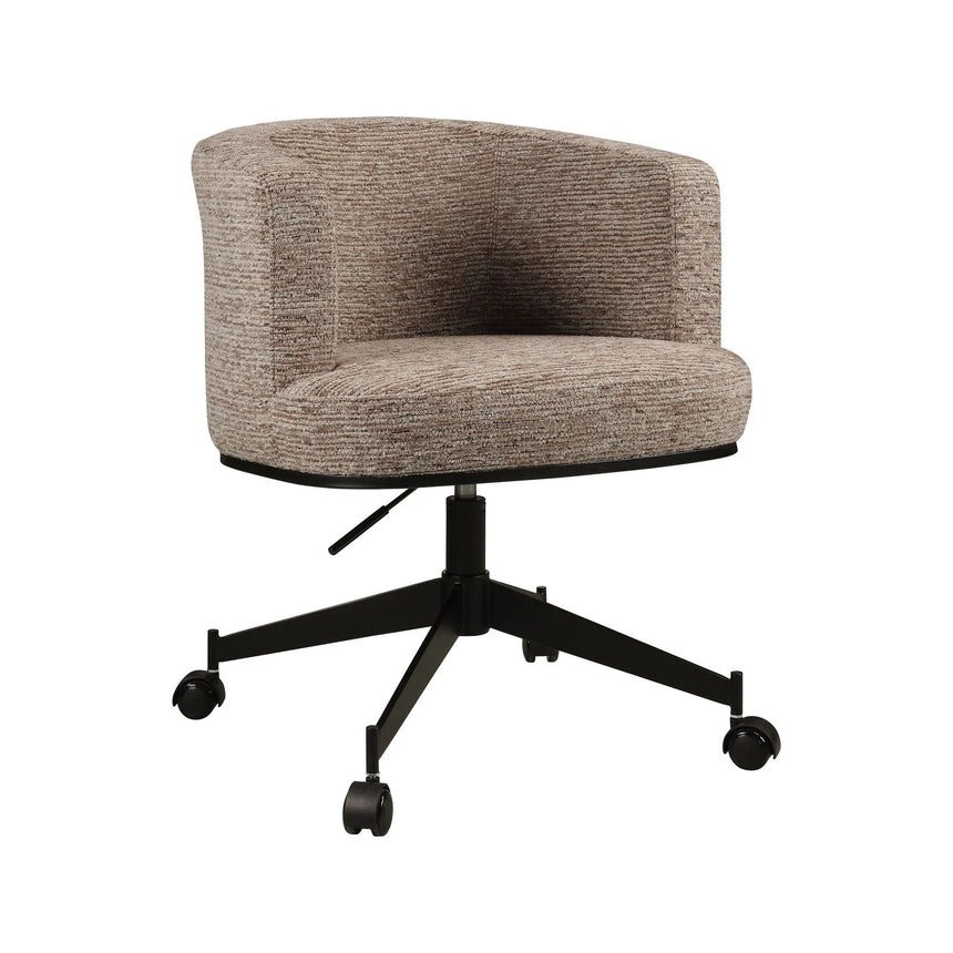 Drehbarer Essstuhl Rochenne auf Rollen in mocca linear von Richmond Interiors – Bild 2