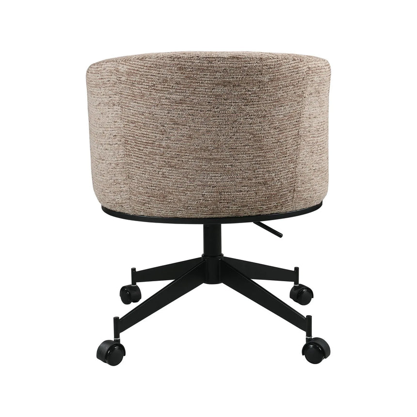 Drehbarer Essstuhl Rochenne auf Rollen in mocca linear von Richmond Interiors – Bild 5
