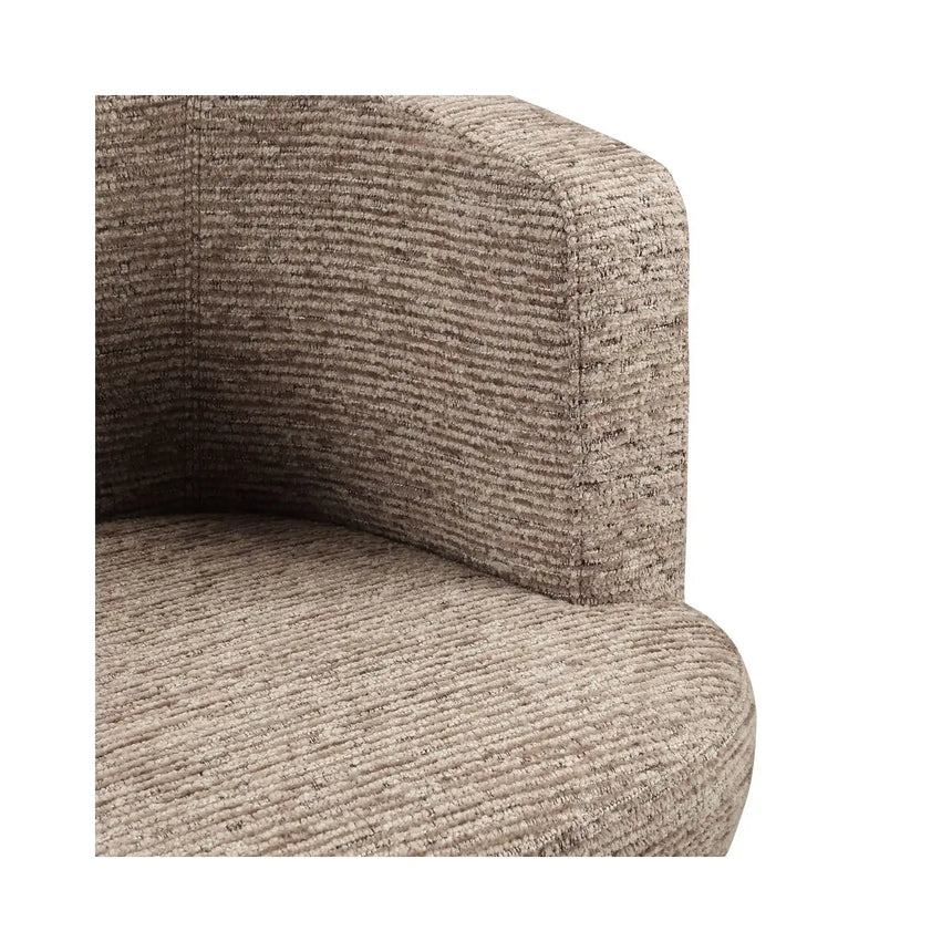 Drehbarer Essstuhl Rochenne auf Rollen in mocca linear von Richmond Interiors – Bild 7