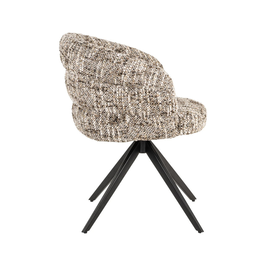 Drehbarer Essstuhl Serenity flammhemmend in brown omara von Richmond Interiors – Bild 3