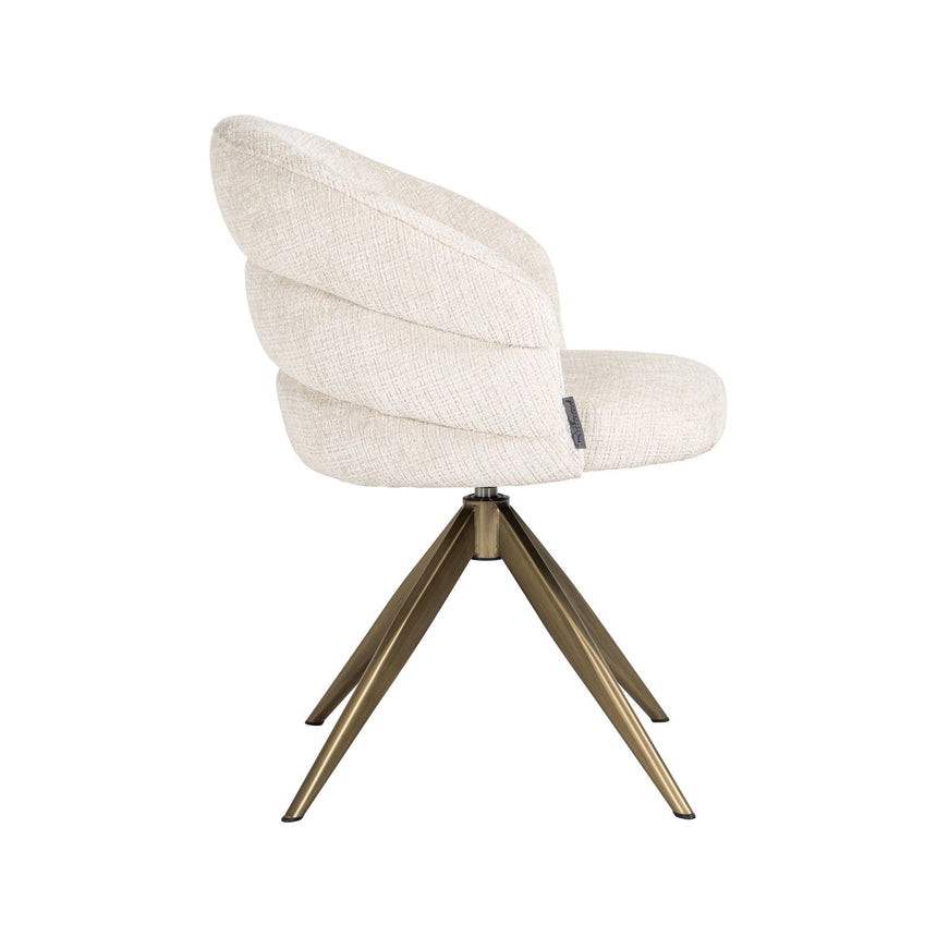 Drehbarer Essstuhl Zendaya in niagara beige von Richmond Interiors – Bild 3