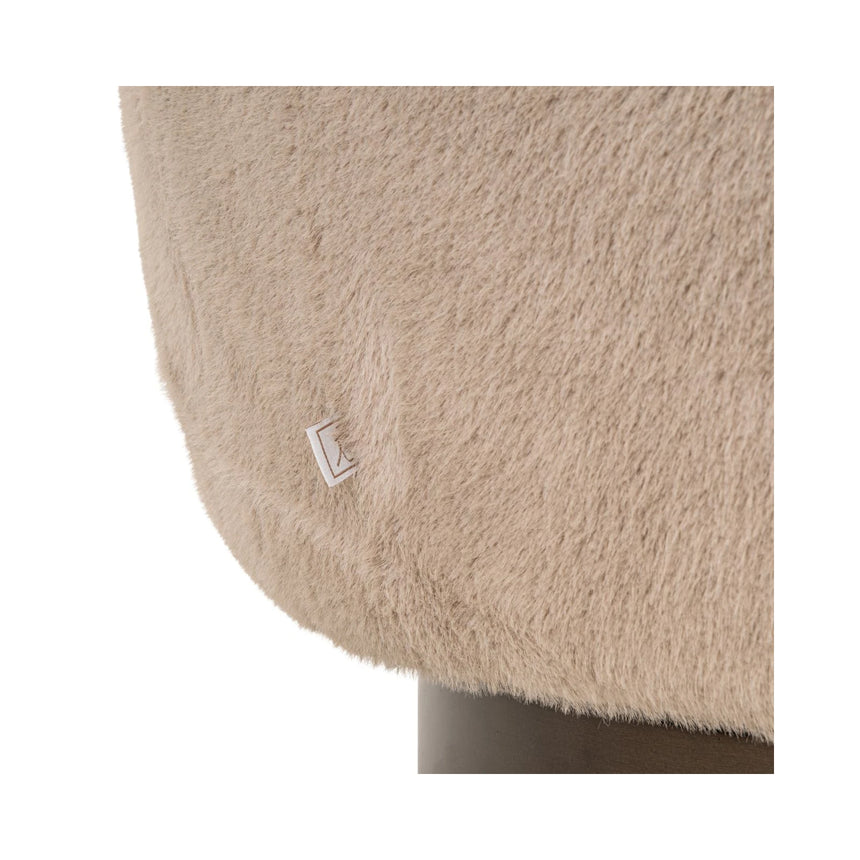 Drehbarer Sessel Colmar in khaki fluffy, 86x79x67 cm von Richmond Interiors – Bild 8