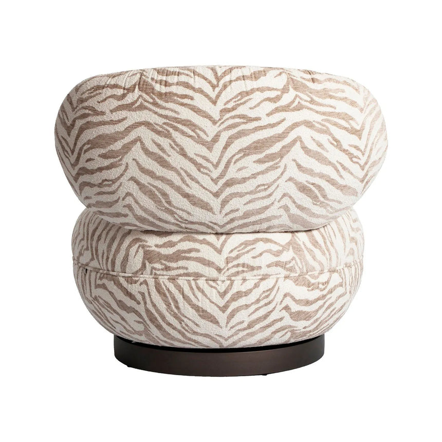 Drehbarer Sessel Jace in beige tiger, 78x86x76 cm von Richmond Interiors – Bild 6