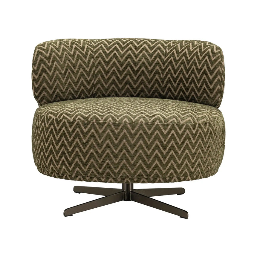 Drehbarer Sessel Lauren in moss chevron, 79x74x68 cm von Richmond Interiors – Bild 3