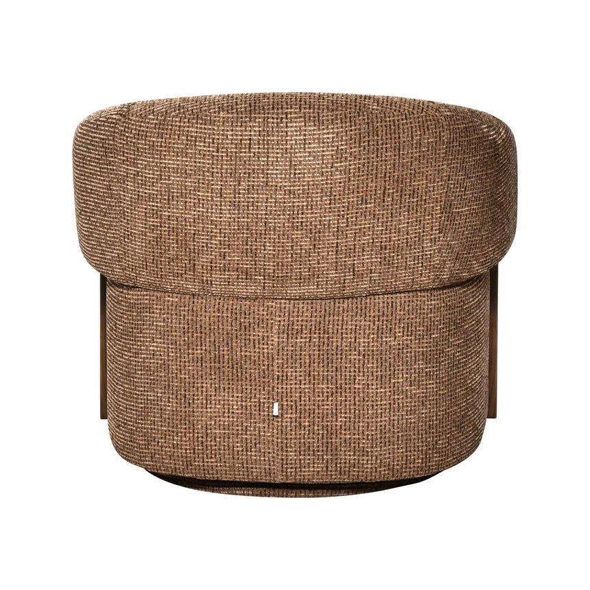 Drehbarer Sessel Marina mit flammhemmendem Bezug in brown blockweave, 86x81x76 cm von Richmond Interiors – Bild 5
