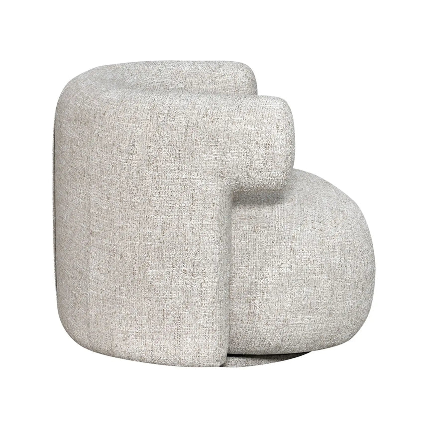 Drehbarer Sessel Talley in cream tweed, 87x80x67 cm von Richmond Interiors – Bild 4