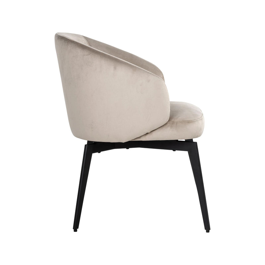 Essstuhl Amphara mit flammhemmendem Bezug in khaki velvet von Richmond Interiors – Bild 3