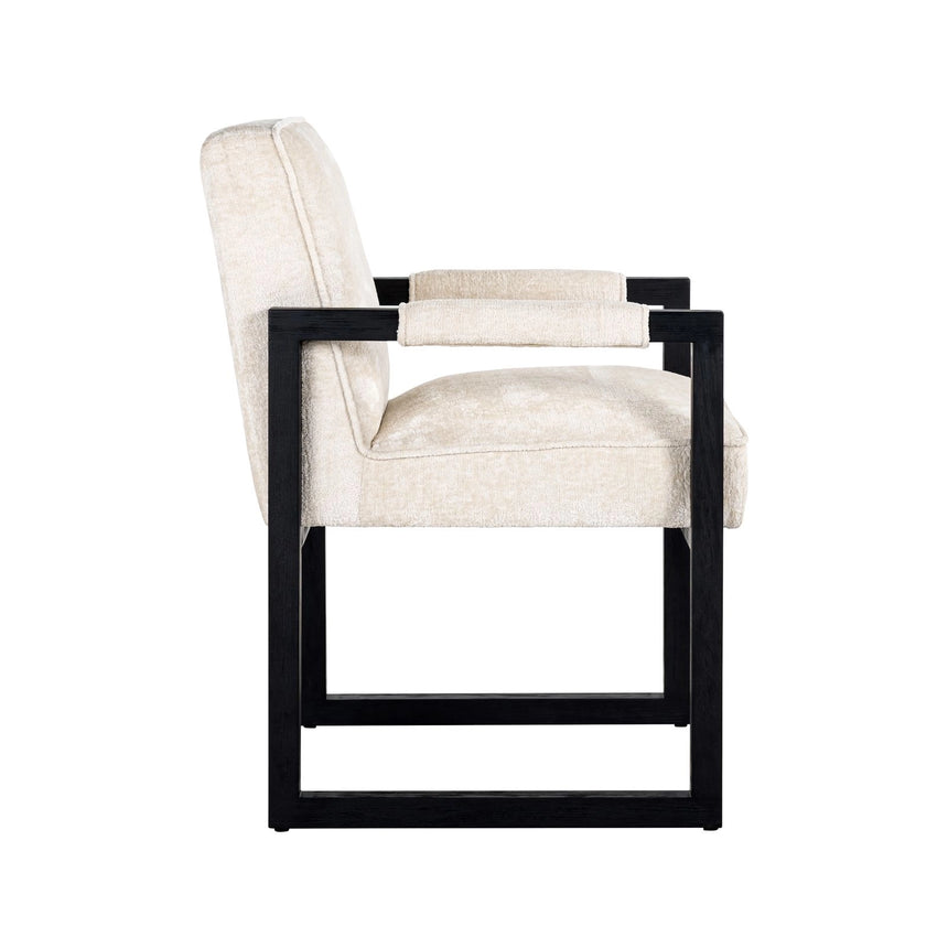 Essstuhl Beck in white chenille von Richmond Interiors – Bild 3