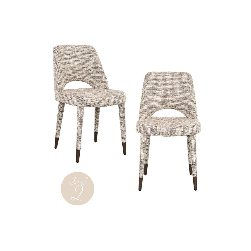 Essstuhl Cecilia in Trendy Nature oder Niagara Stone, 2er-Set von Richmond Interiors – Bild 1