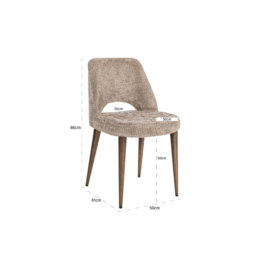 Essstuhl Delphine in lovely nature als 2er-Set von Richmond Interiors – Bild 7