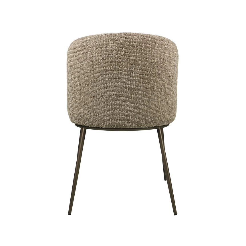 Essstuhl Elvi im 2er-Set mit flammhemmendem Bezug in mocca chunky von Richmond Interiors – Bild 6