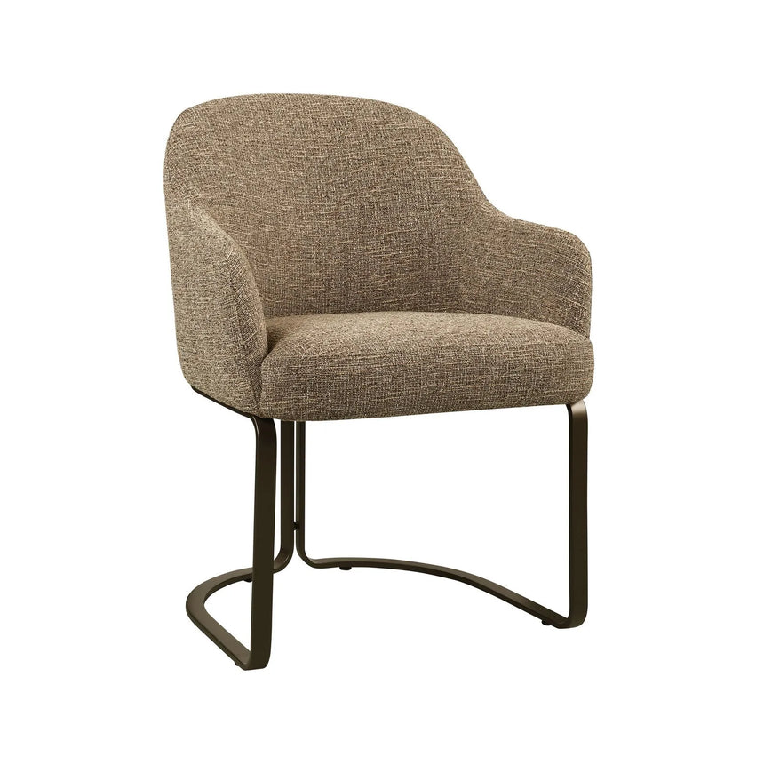 Essstuhl Hadley mit flammhemmendem Bezug in brown tweed, 60x60x81 cm von Richmond Interiors – Bild 2